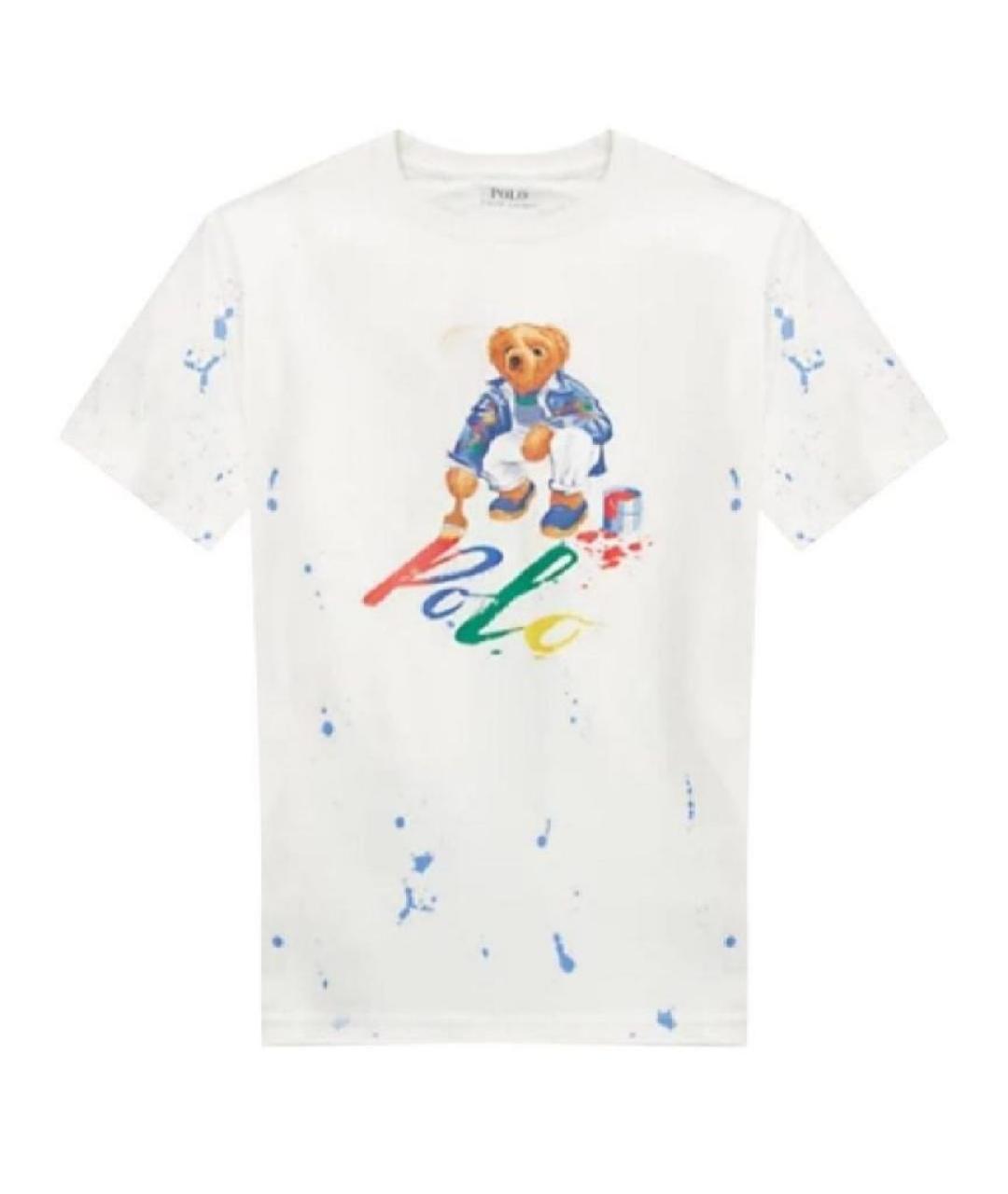 RALPH LAUREN KIDS Мульти хлопковая детская футболка, фото 5