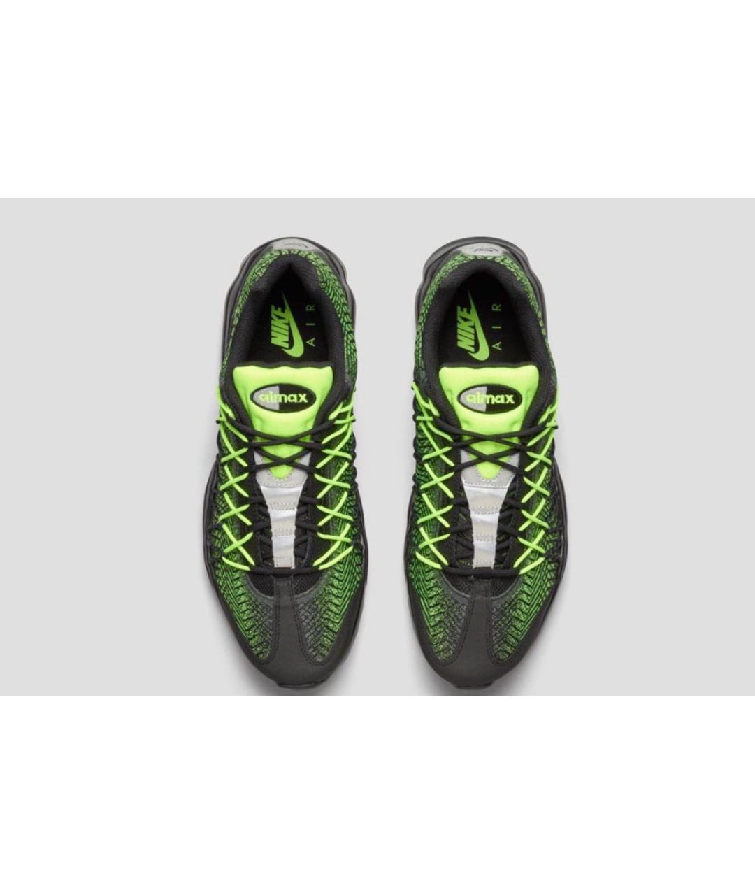NIKE Зеленые текстильные низкие кроссовки / кеды, фото 3