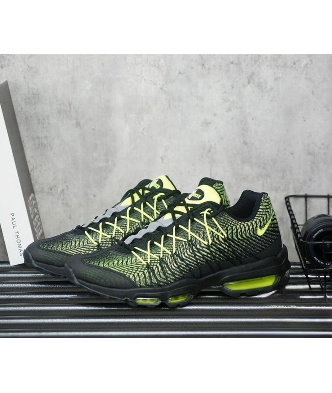 NIKE Зеленые текстильные низкие кроссовки / кеды, фото 8