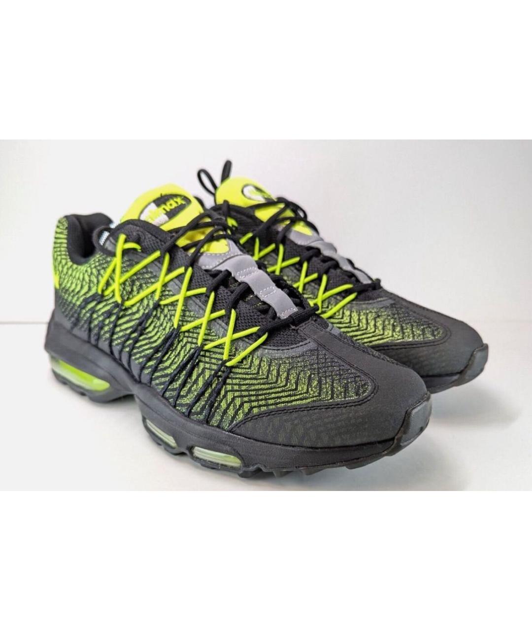 NIKE Зеленые текстильные низкие кроссовки / кеды, фото 5