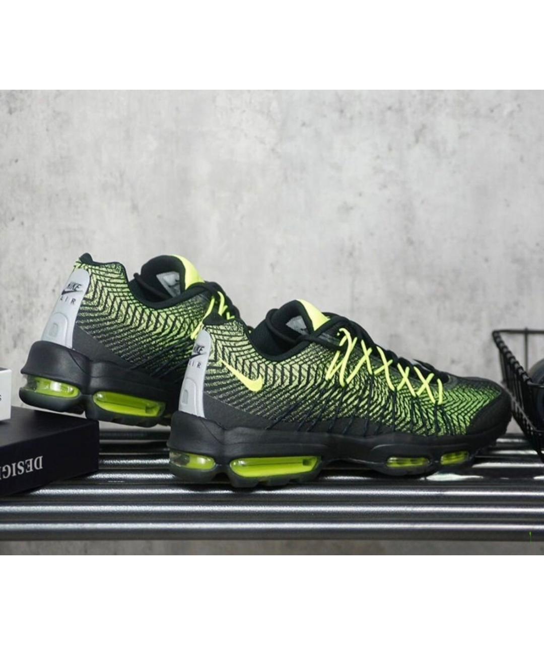 NIKE Зеленые текстильные низкие кроссовки / кеды, фото 7