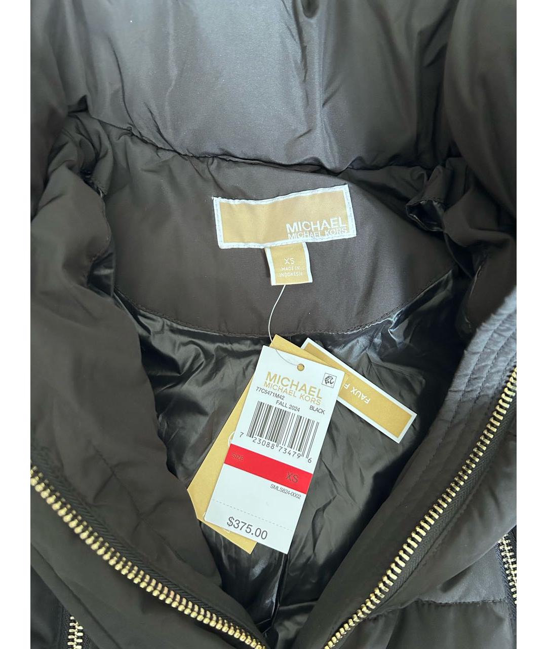 MICHAEL KORS Черная полиэстеровая куртка, фото 6