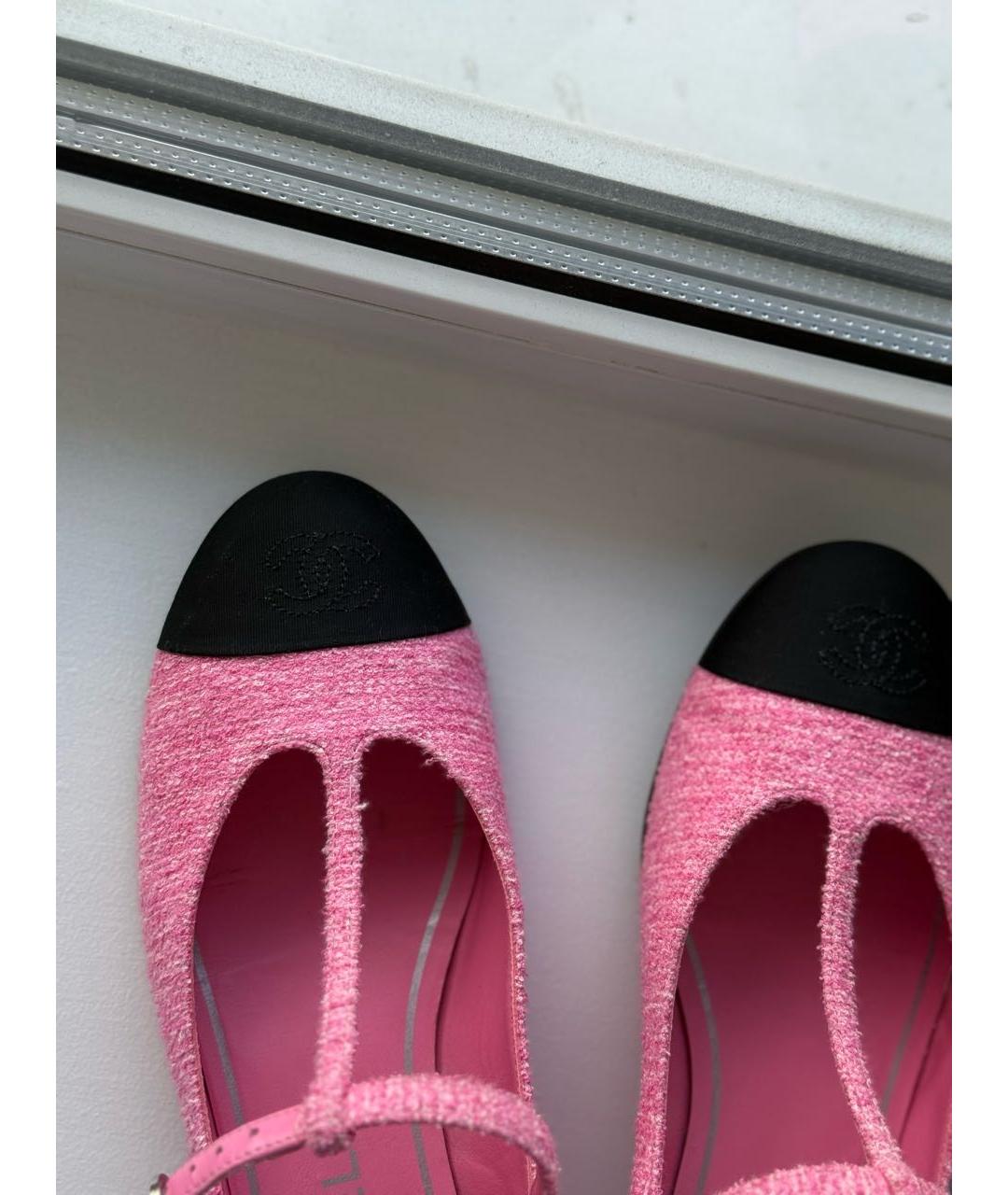 CHANEL Розовые балетки, фото 6