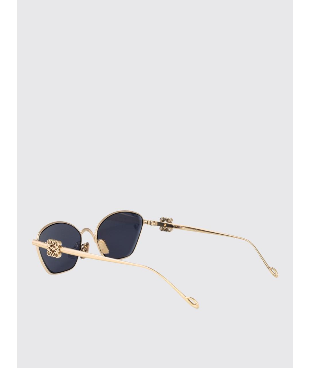 LOEWE Золотые солнцезащитные очки, фото 3