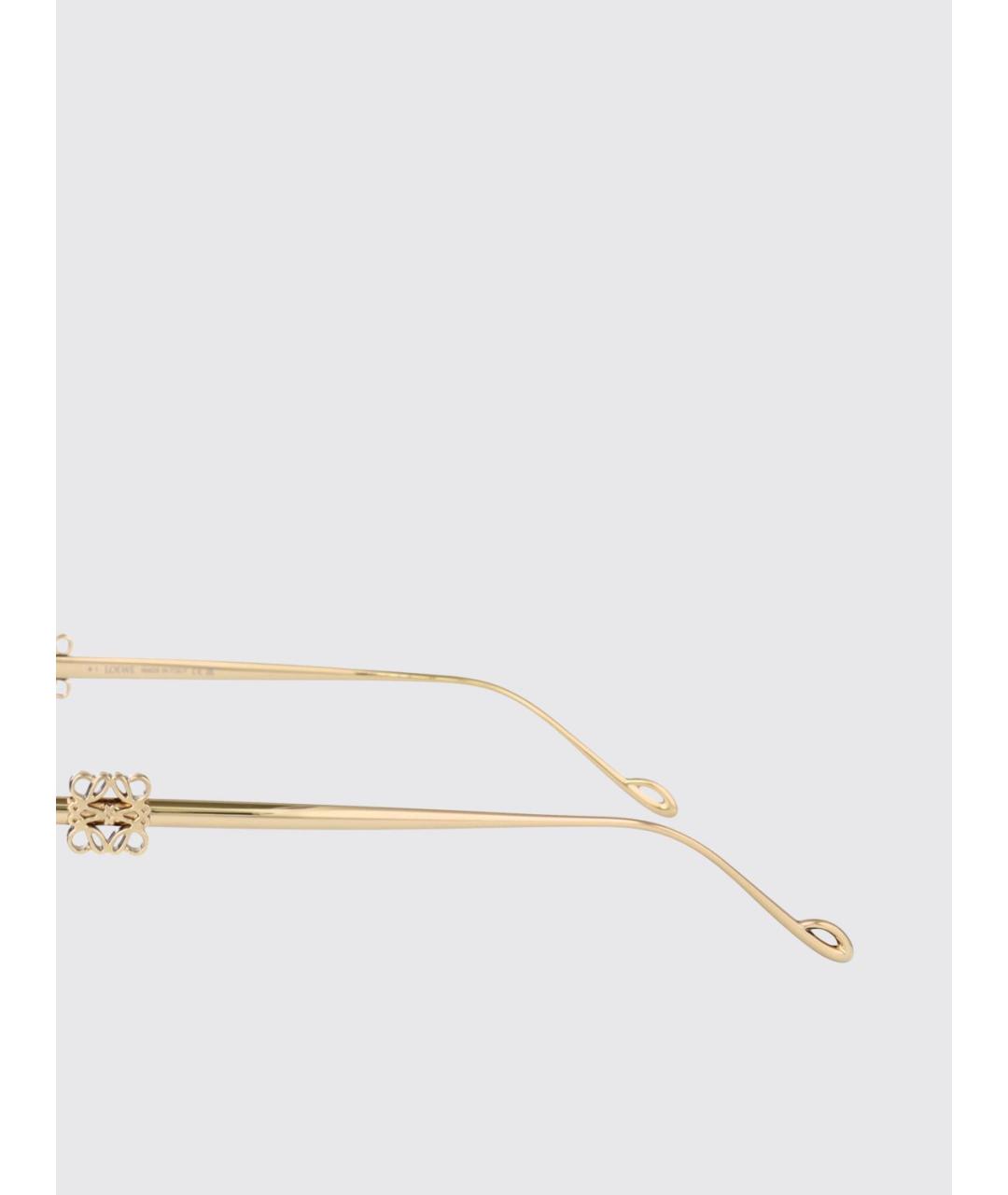 LOEWE Золотые солнцезащитные очки, фото 4