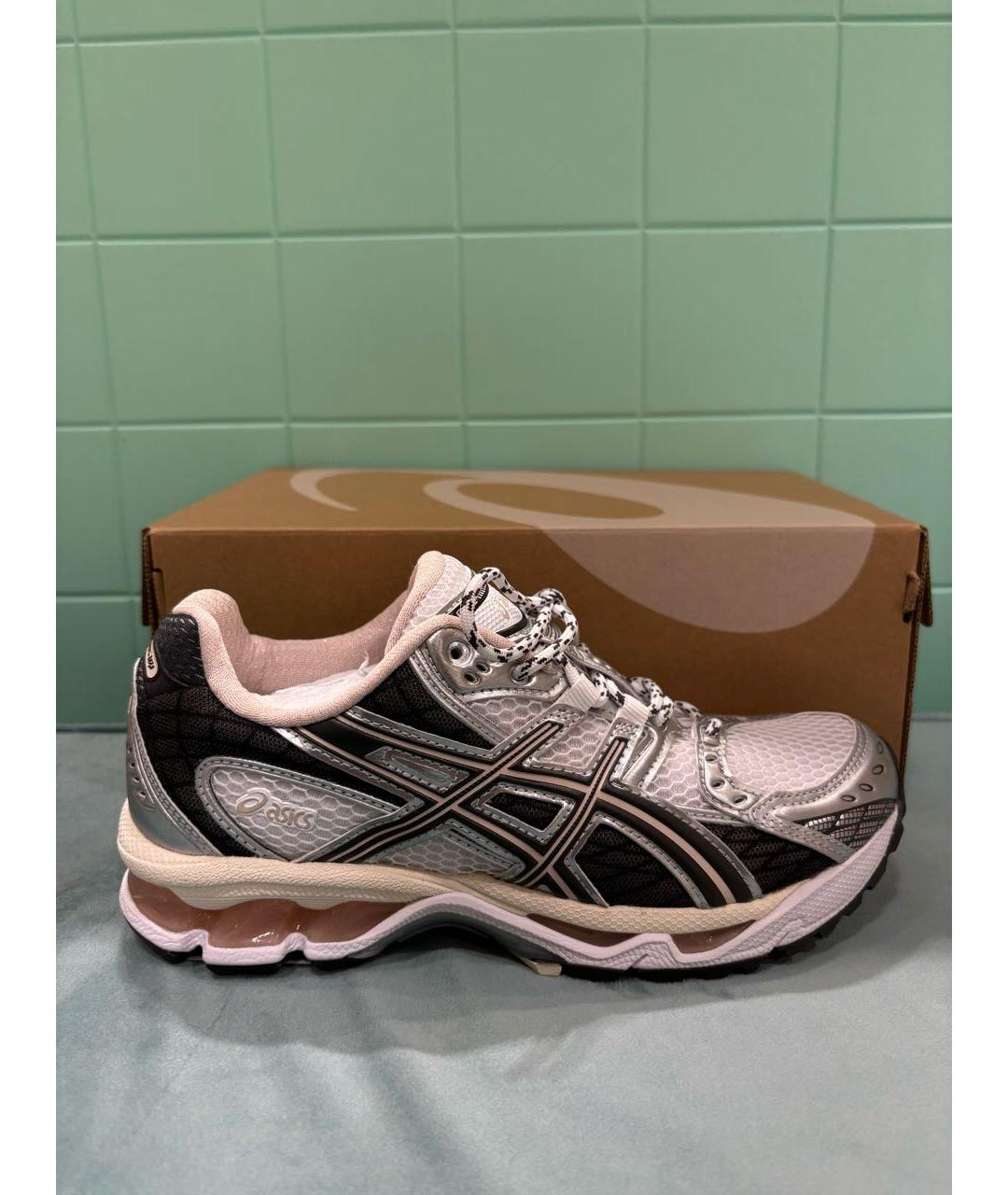 ASICS Серебряные синтетические кроссовки, фото 5