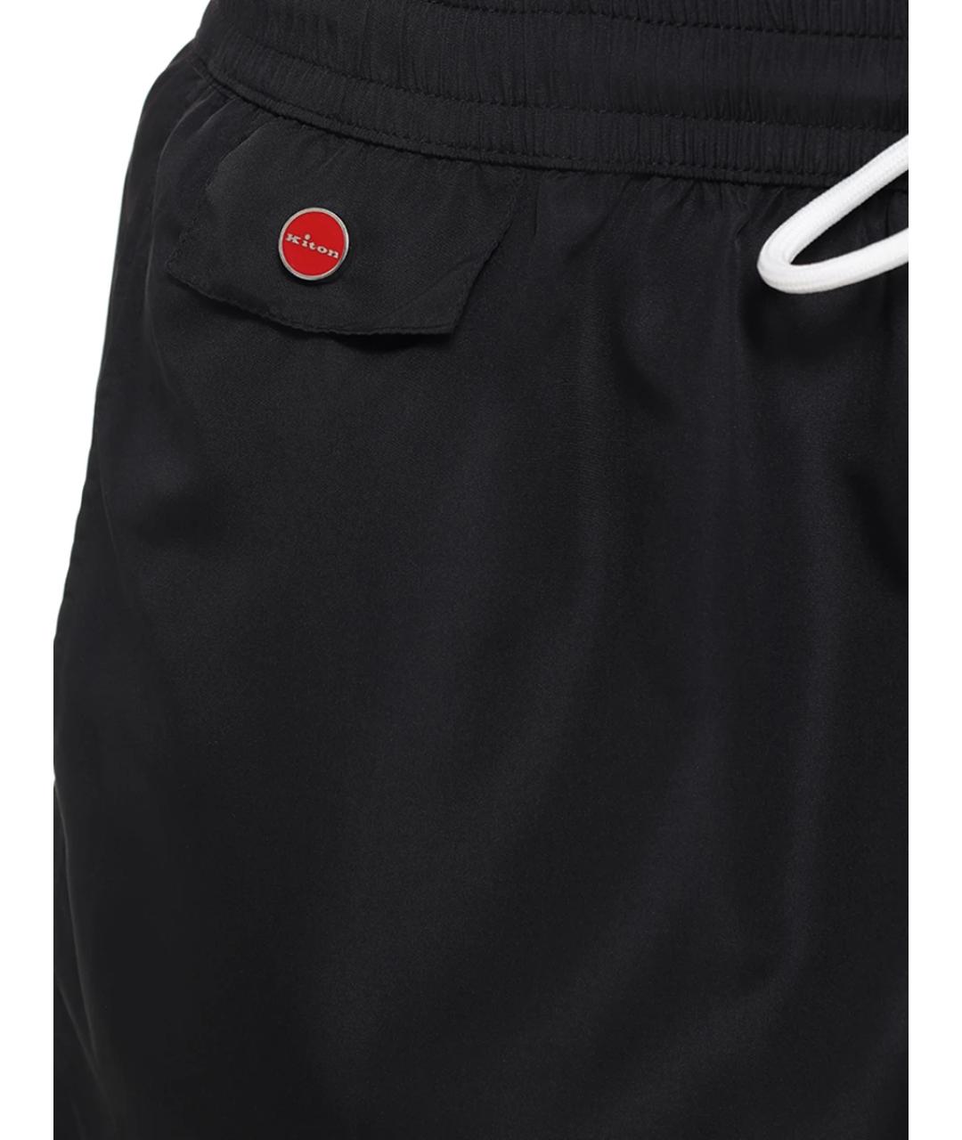 KITON Черные шорты, фото 3