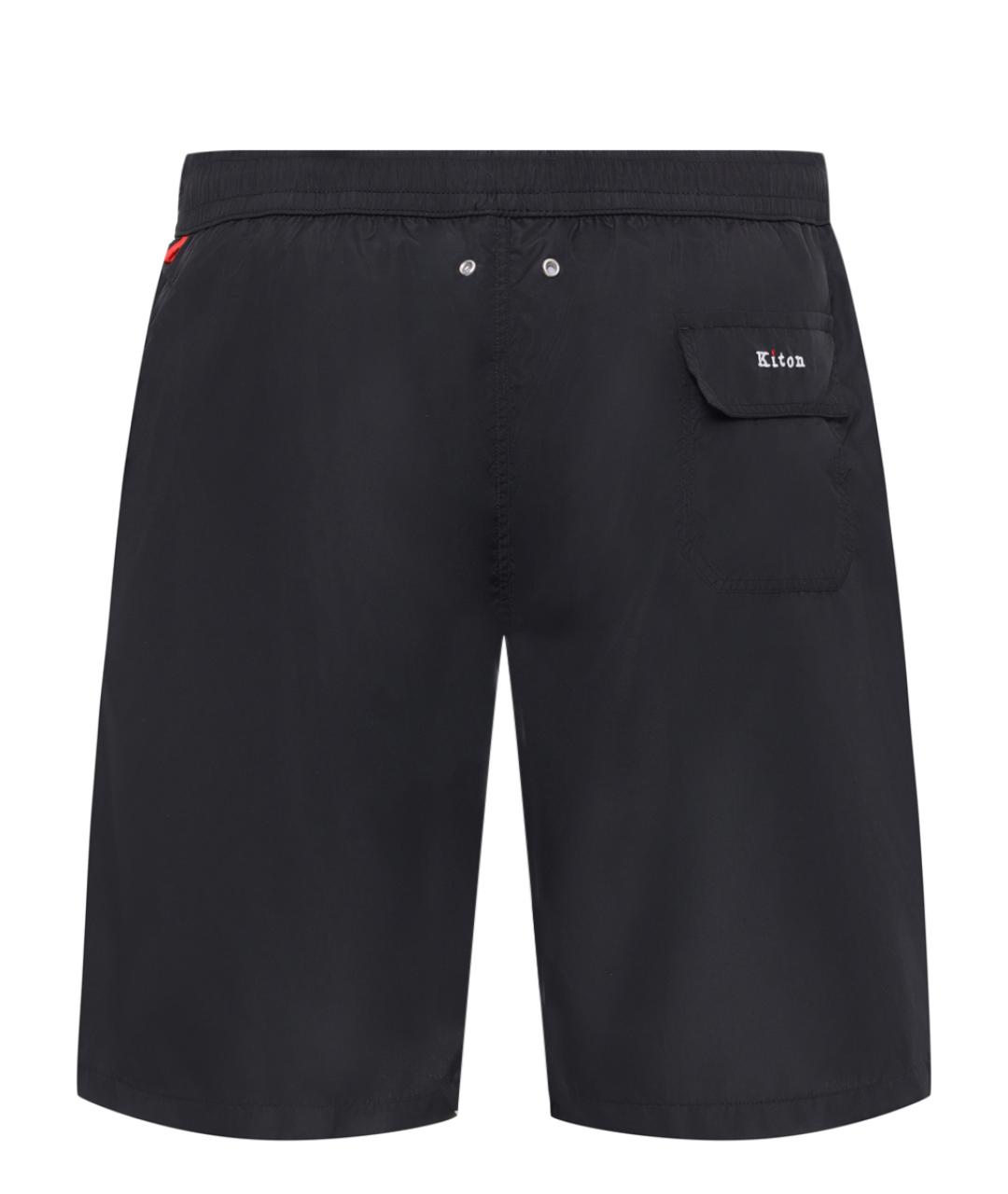 KITON Черные шорты, фото 2