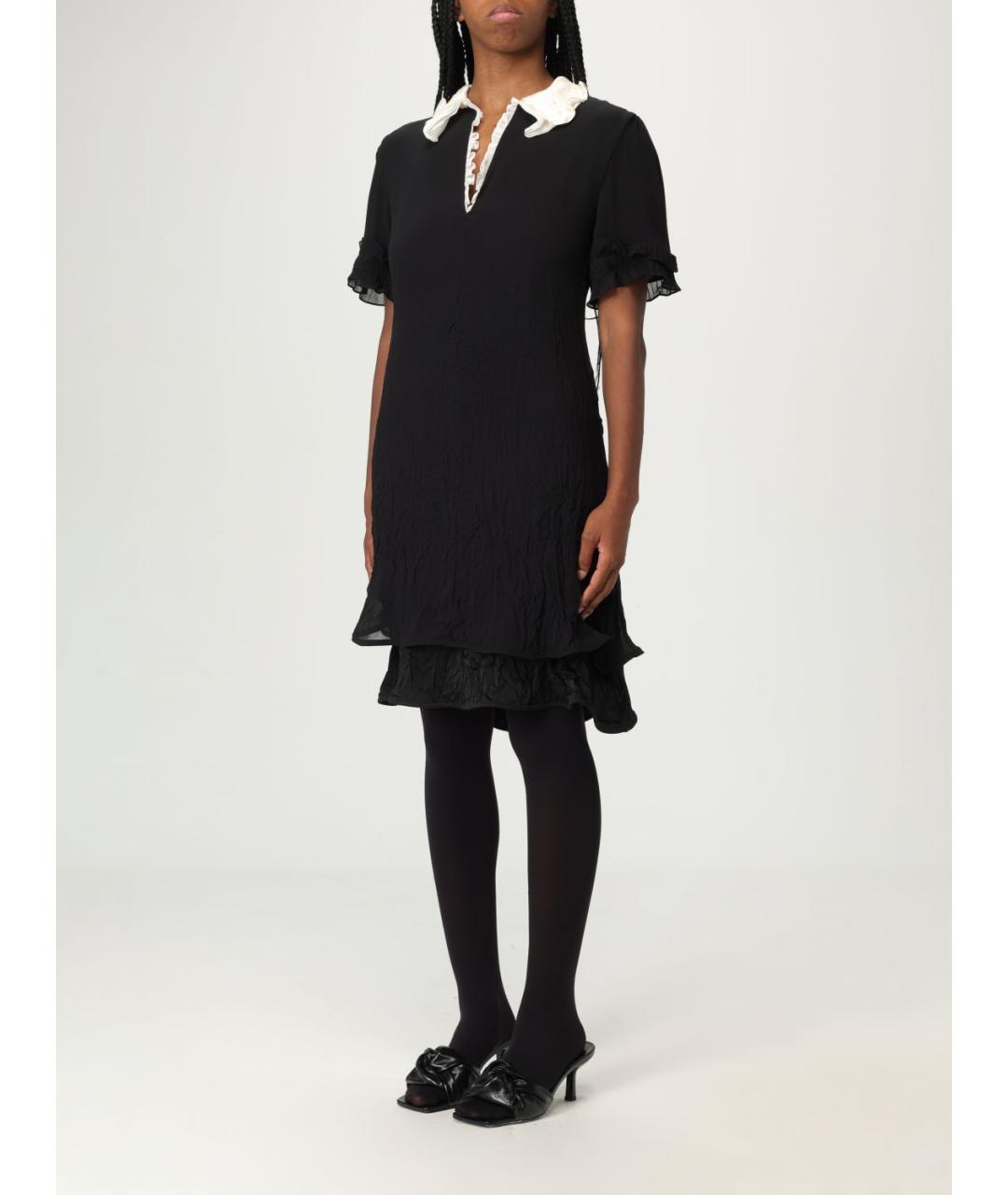 JIL SANDER Черное повседневное платье, фото 3
