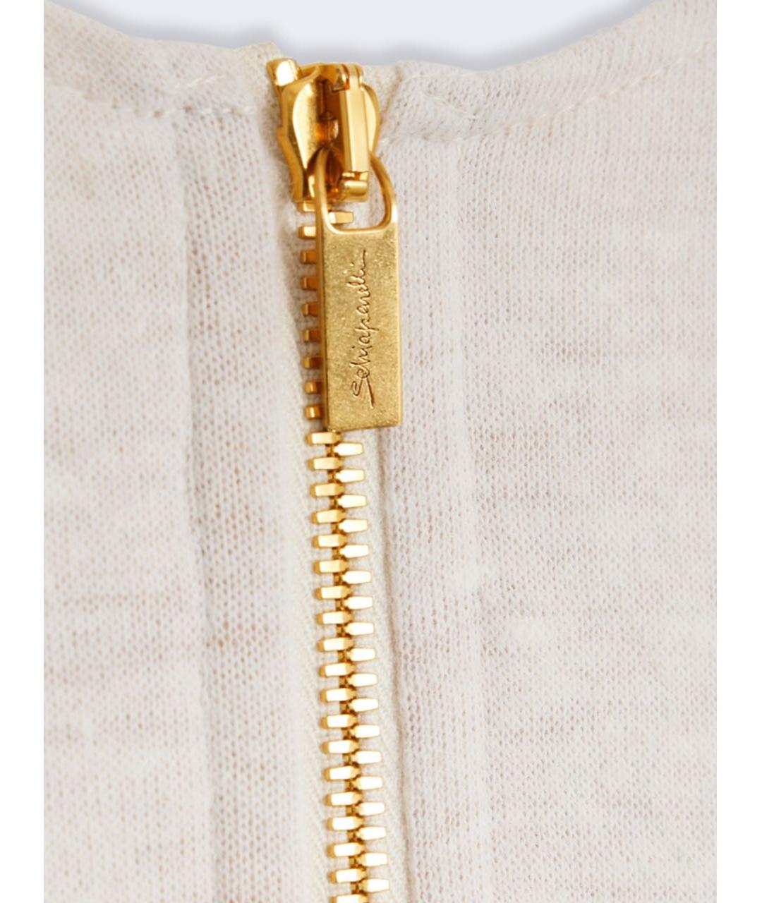 SCHIAPARELLI Бежевая шерстяная майка, фото 6