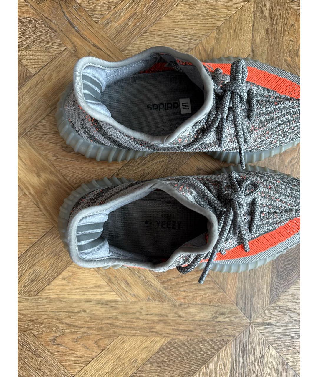 ADIDAS YEEZY Серые текстильные кроссовки, фото 5