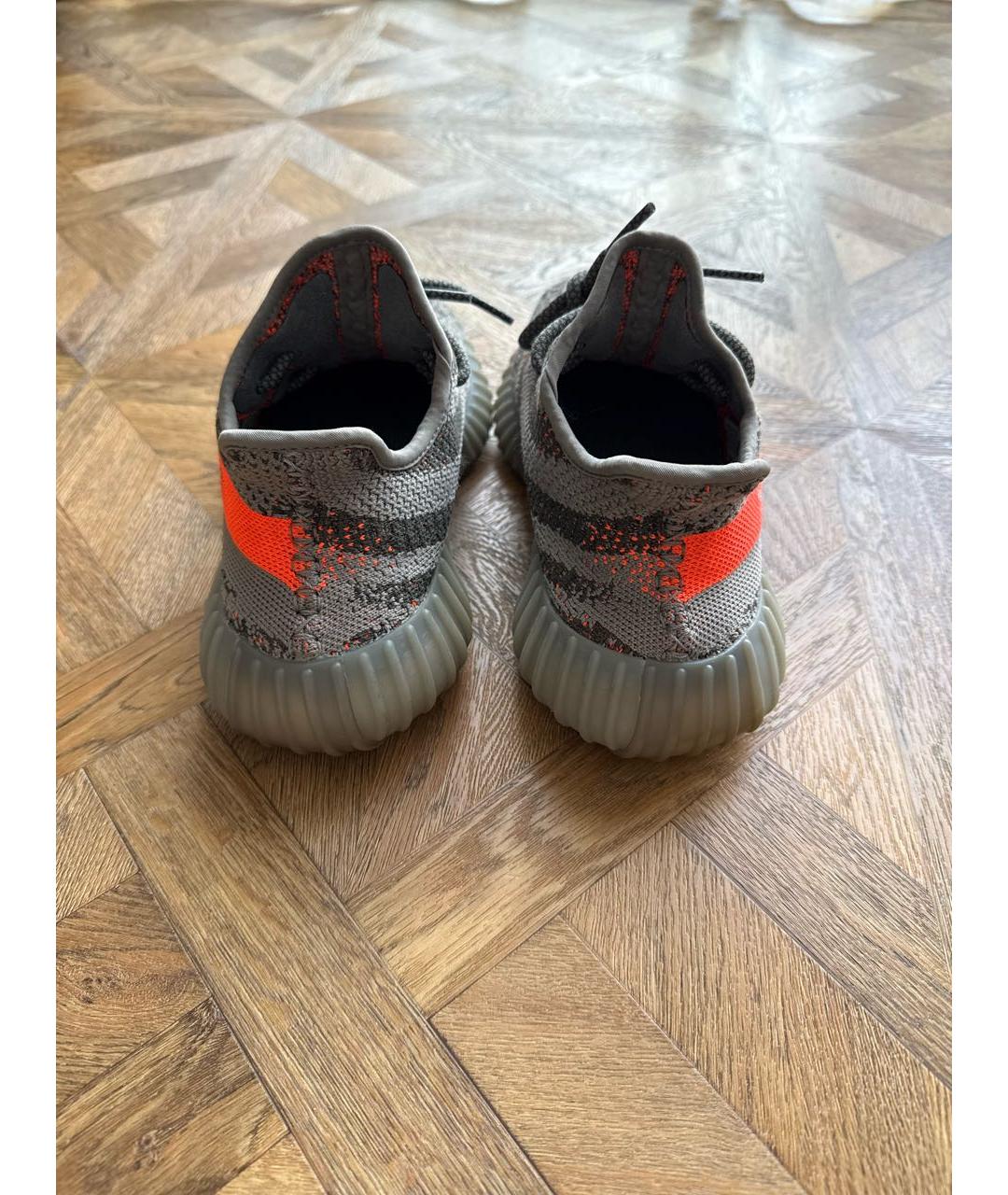ADIDAS YEEZY Серые текстильные кроссовки, фото 4