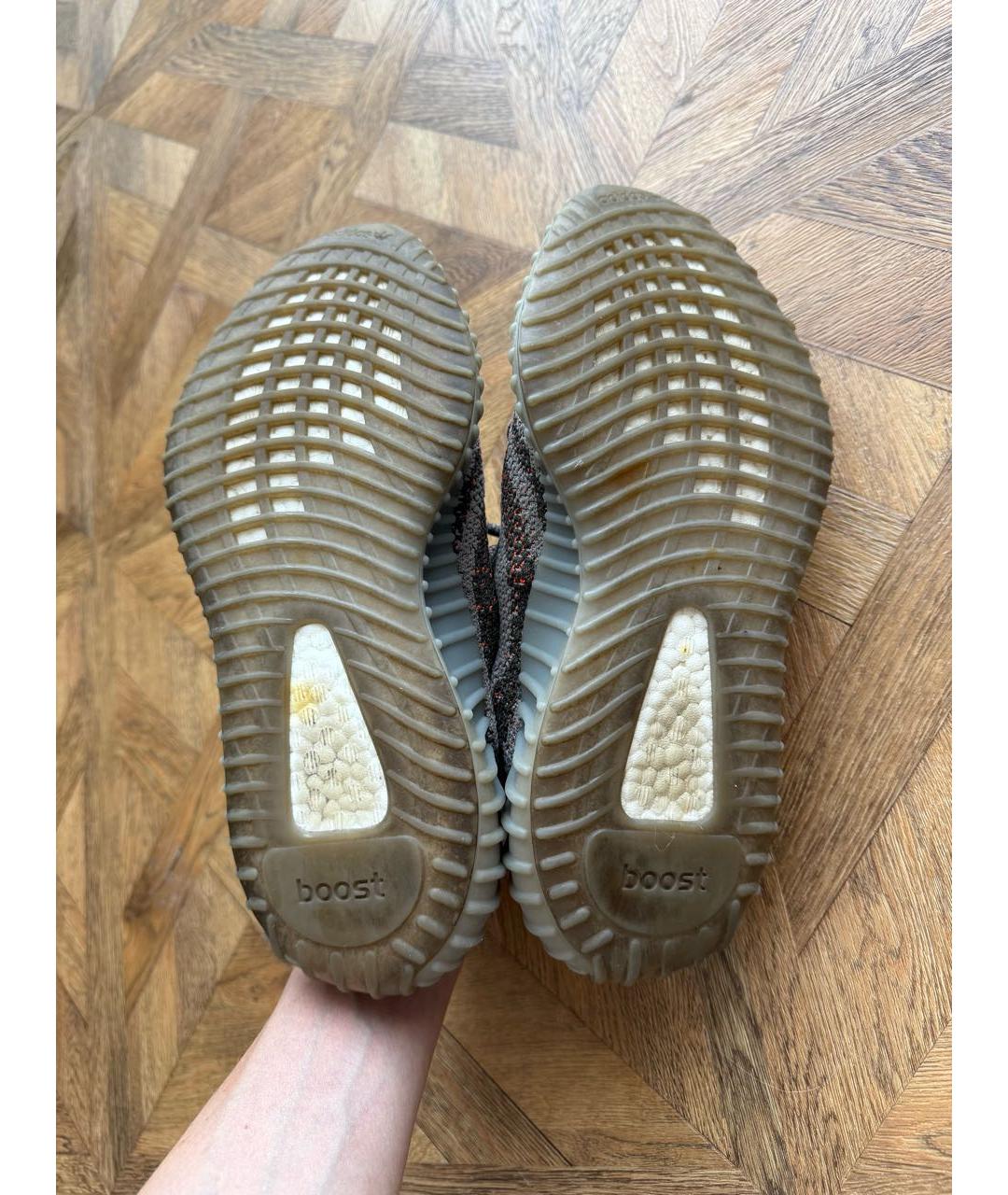ADIDAS YEEZY Серые текстильные кроссовки, фото 6