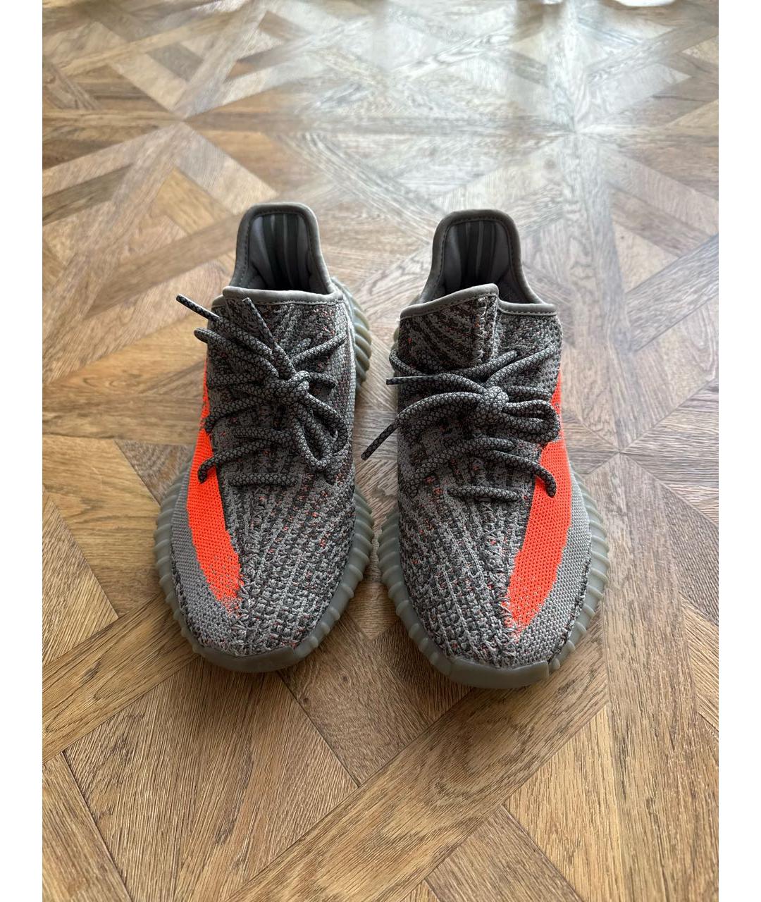 ADIDAS YEEZY Серые текстильные кроссовки, фото 2