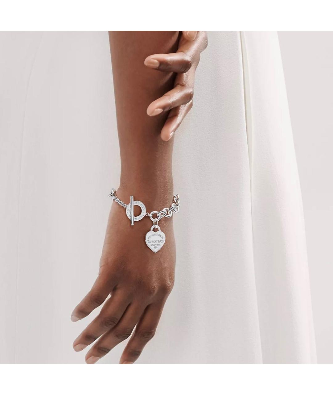 TIFFANY&CO Серебрянный серебряный браслет, фото 6