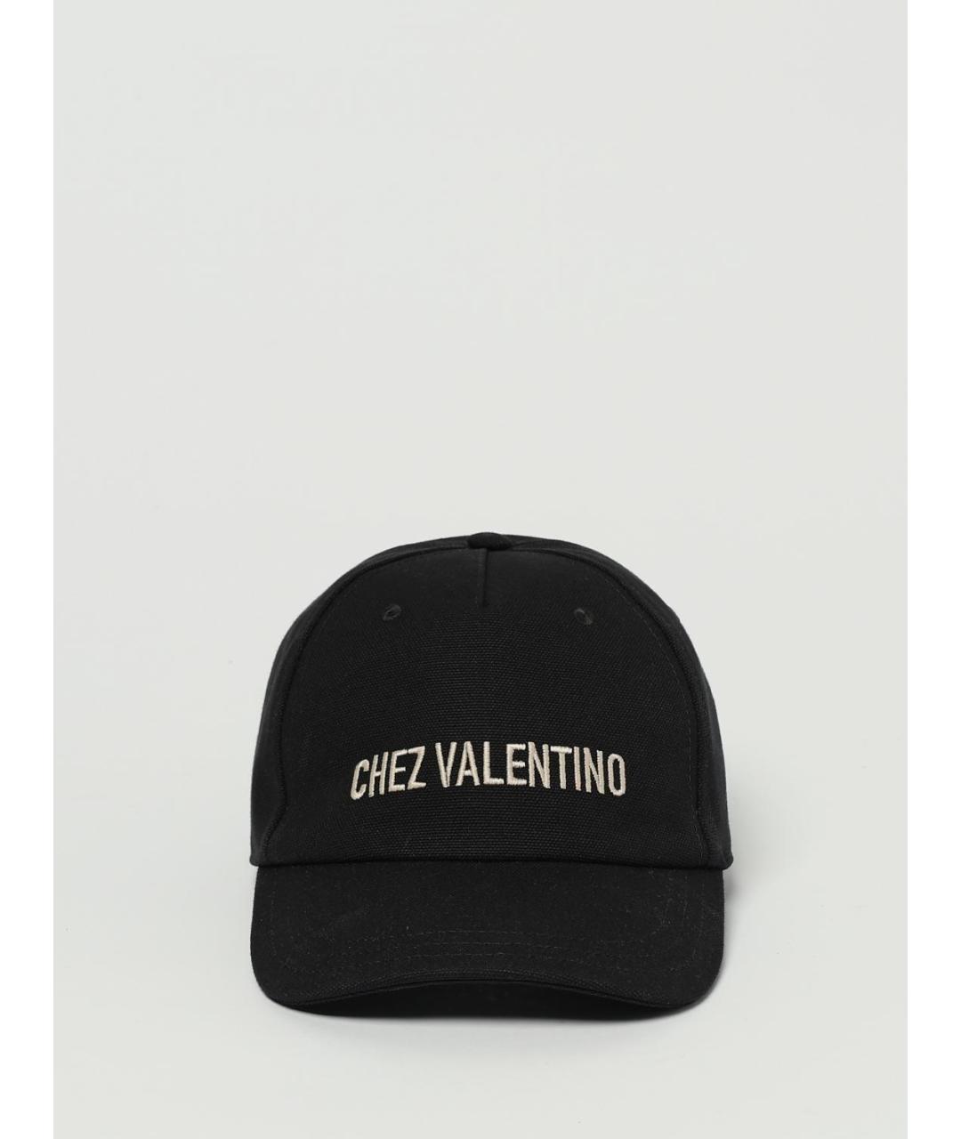 VALENTINO Черная хлопковая кепка/бейсболка, фото 3