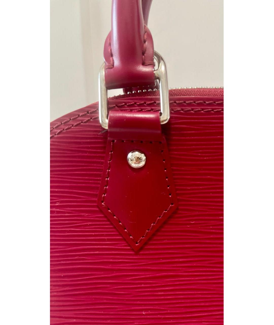 LOUIS VUITTON Красная сумка с короткими ручками из экзотической кожи, фото 3