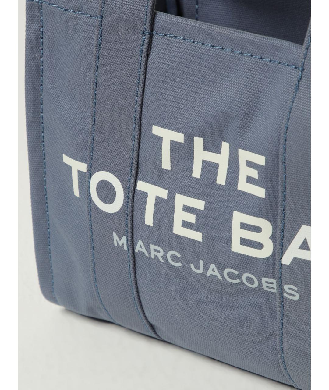 MARC JACOBS Голубая тканевая сумка тоут, фото 3