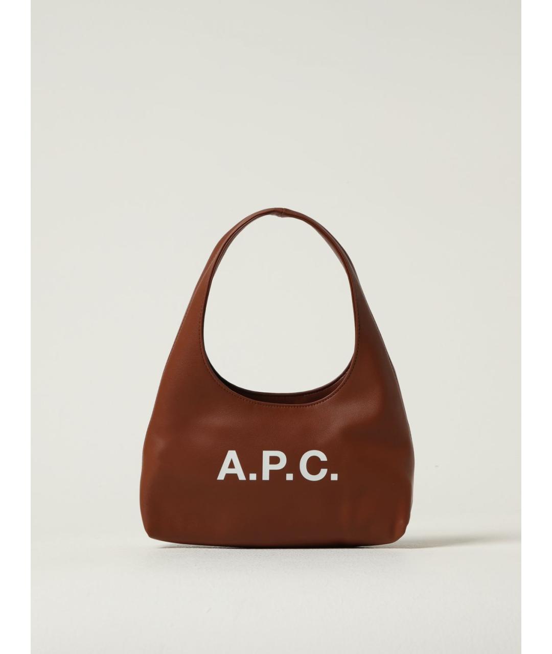 A.P.C. Коричневая сумка через плечо, фото 4