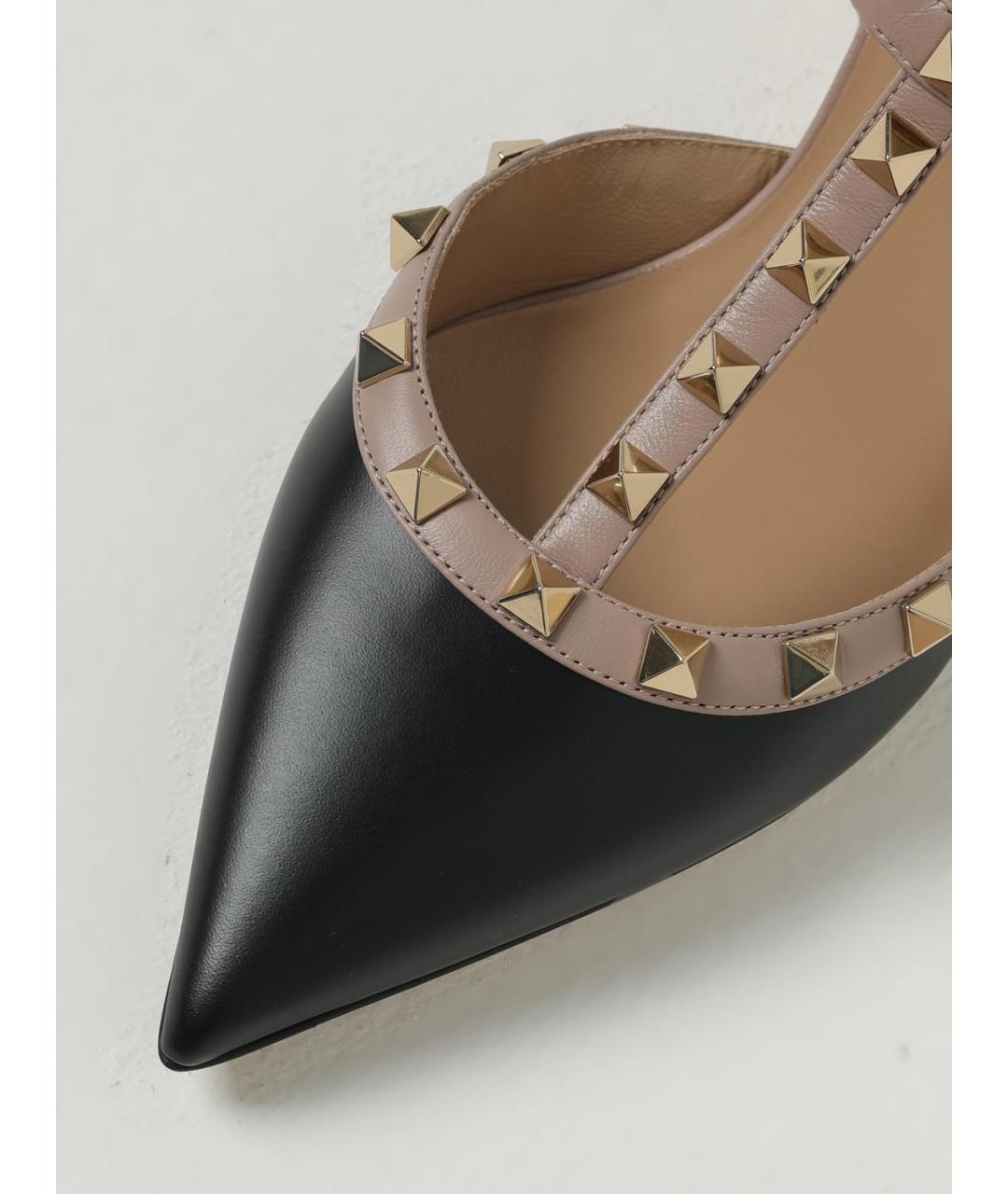 VALENTINO Черные кожаные туфли, фото 4