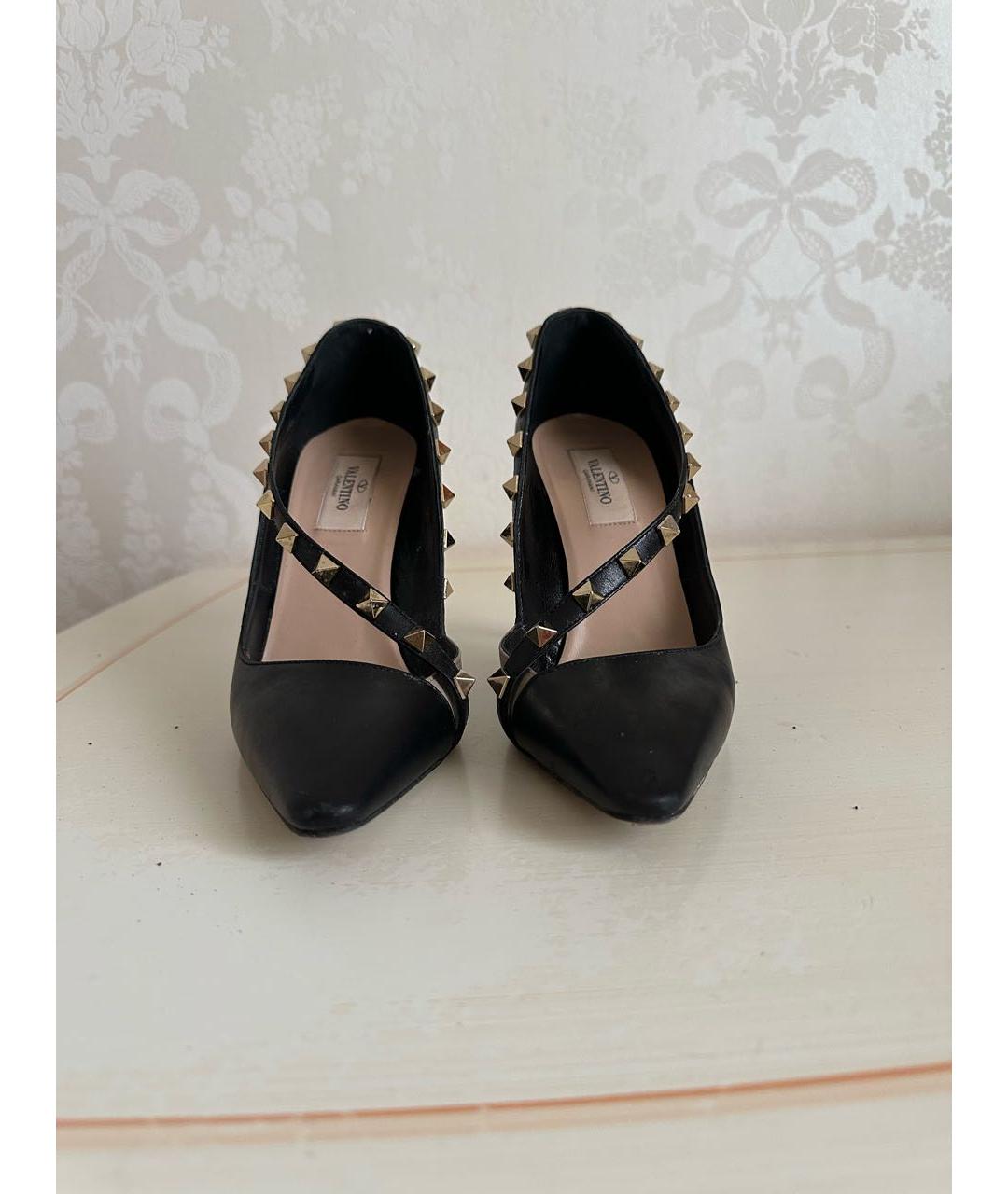 VALENTINO Черные кожаные туфли, фото 2