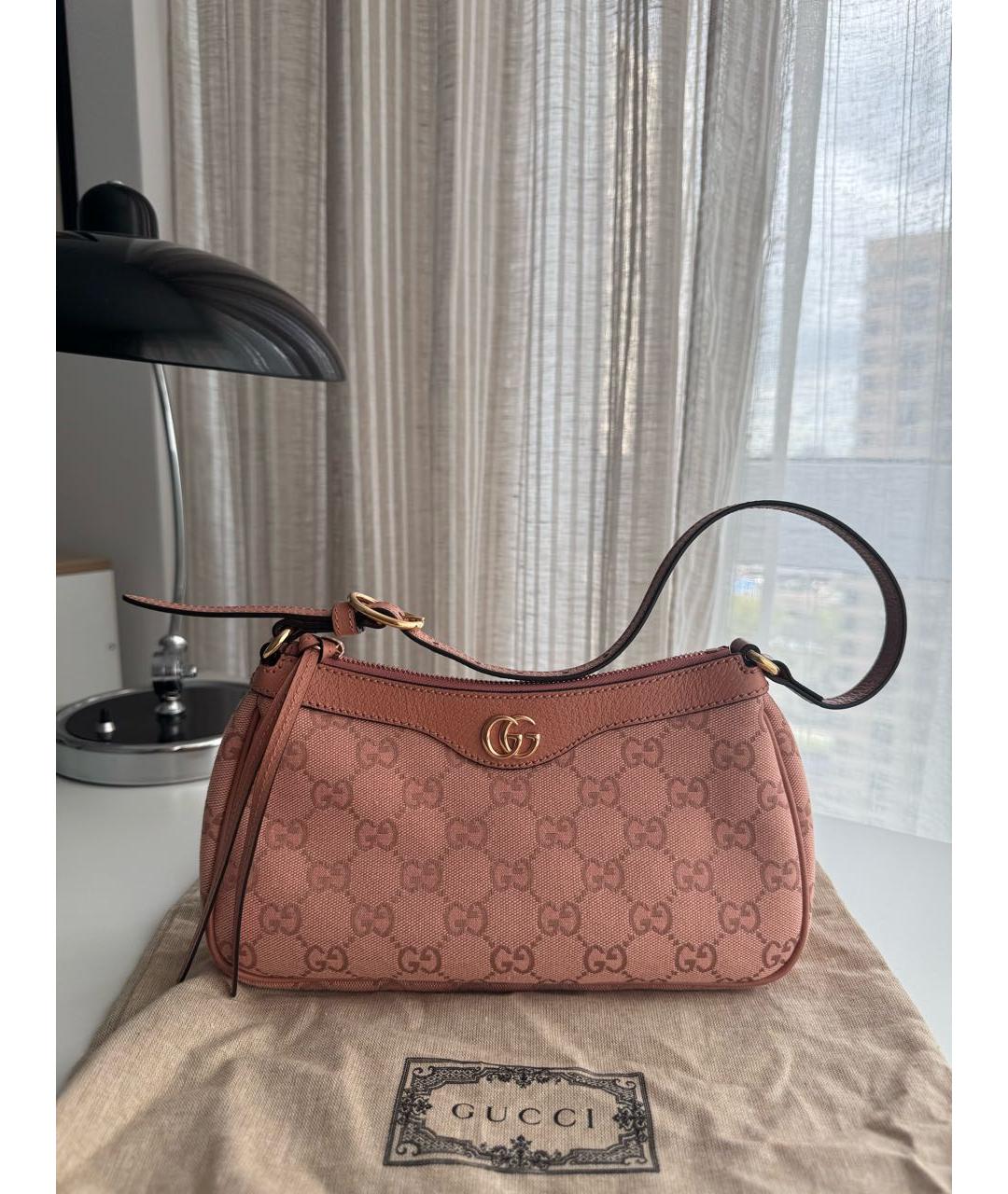 GUCCI Розовая сумка с короткими ручками, фото 2