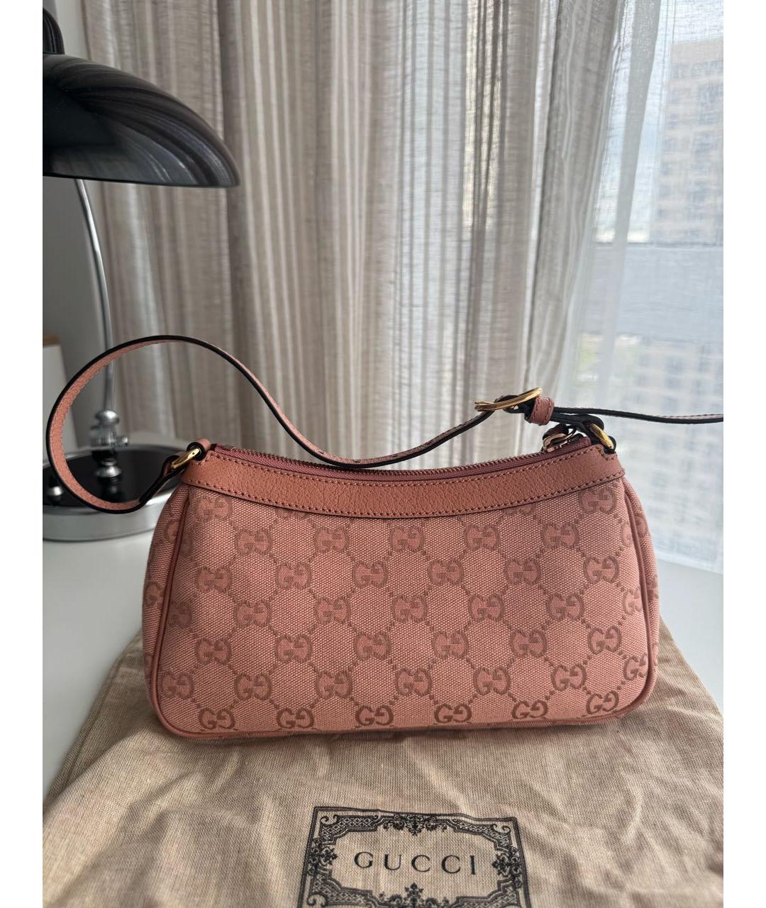 GUCCI Розовая сумка с короткими ручками, фото 4