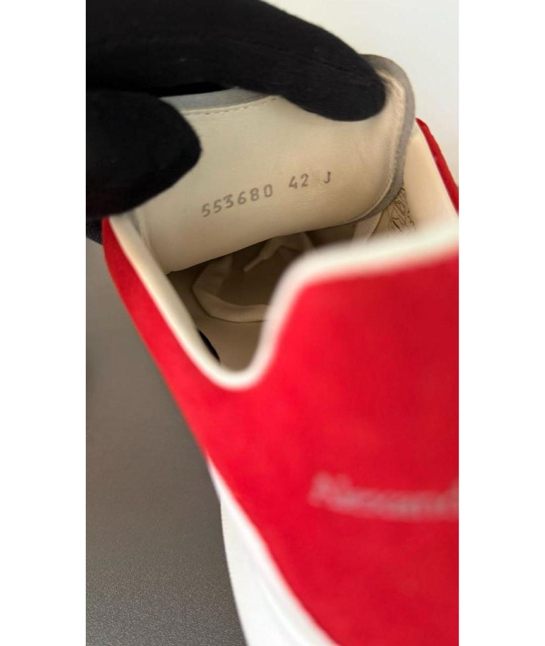 ALEXANDER MCQUEEN Белые кожаные кроссовки, фото 8