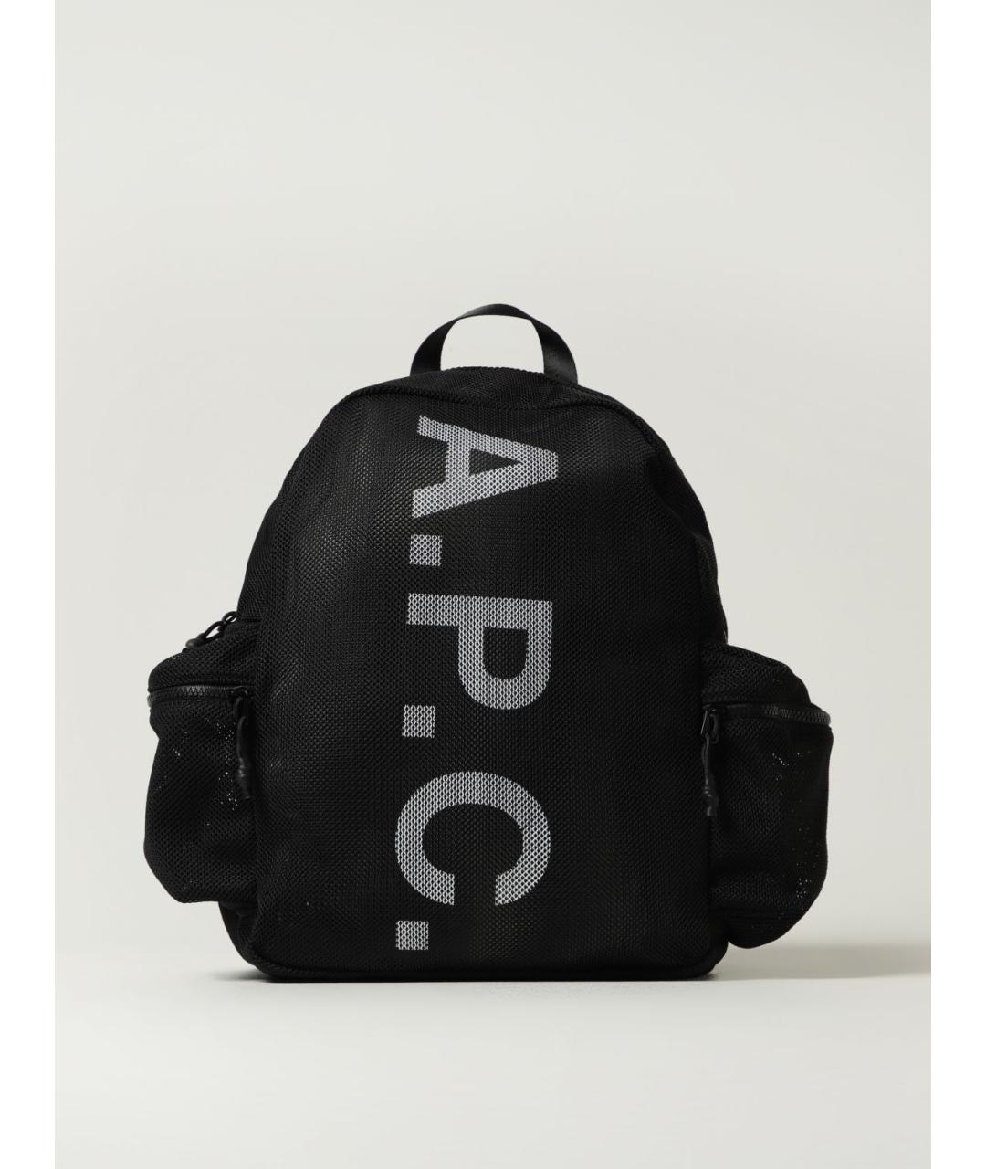 A.P.C. Черный синтетический рюкзак, фото 5