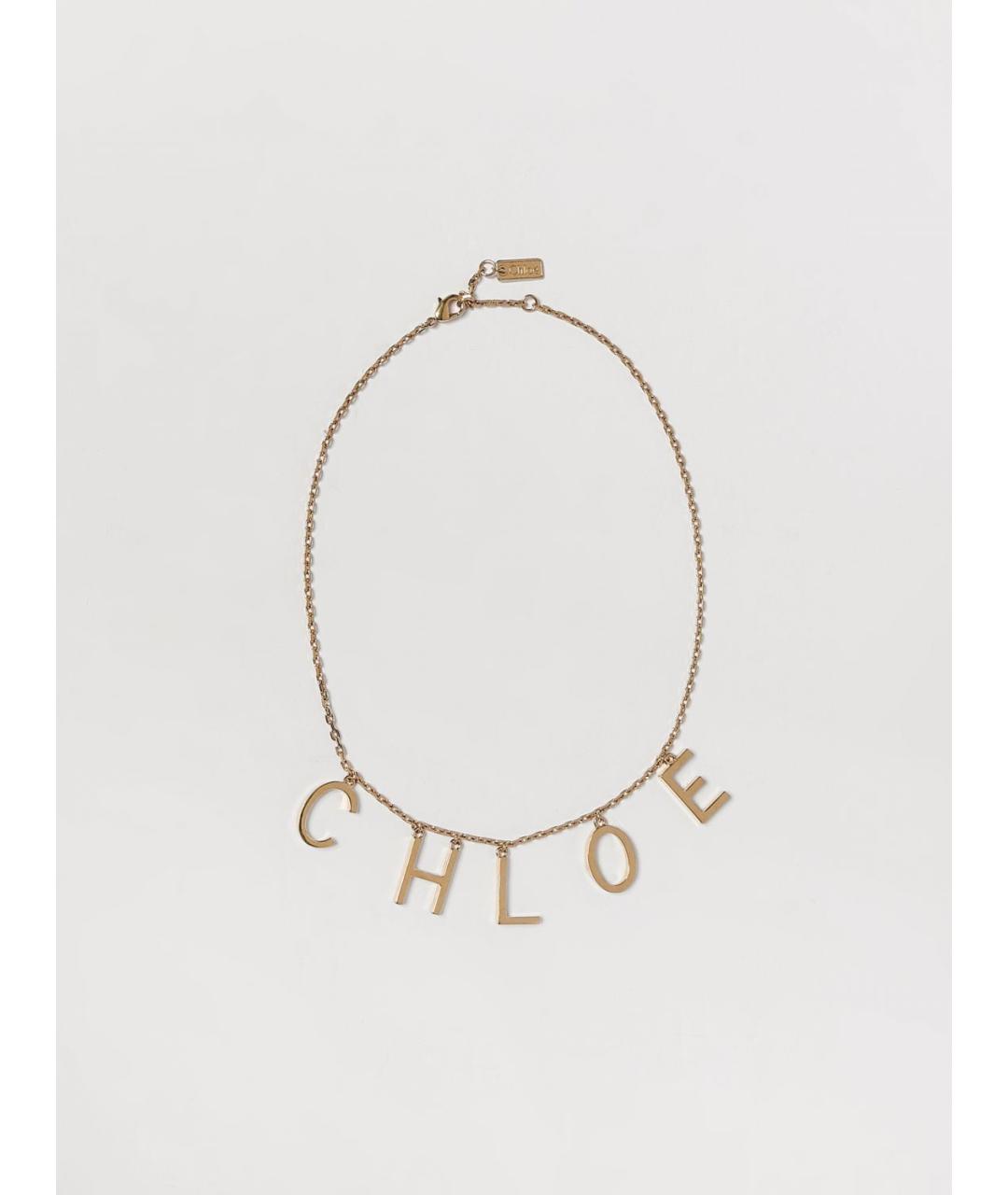 CHLOE Золотая металлическая цепочка, фото 2