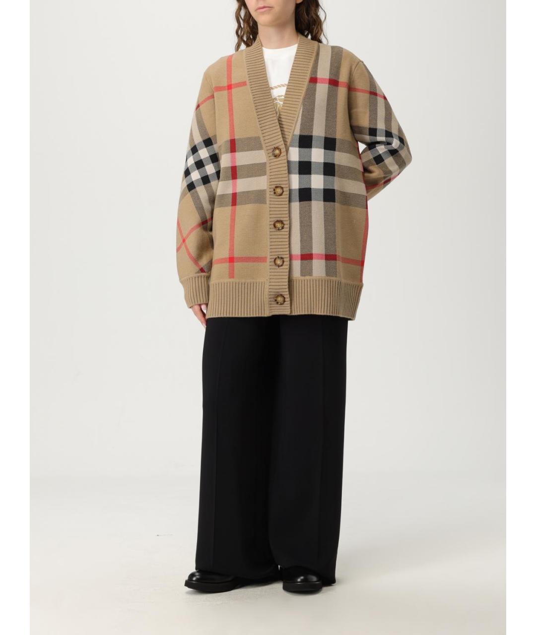 BURBERRY Бежевый джемпер / свитер, фото 3