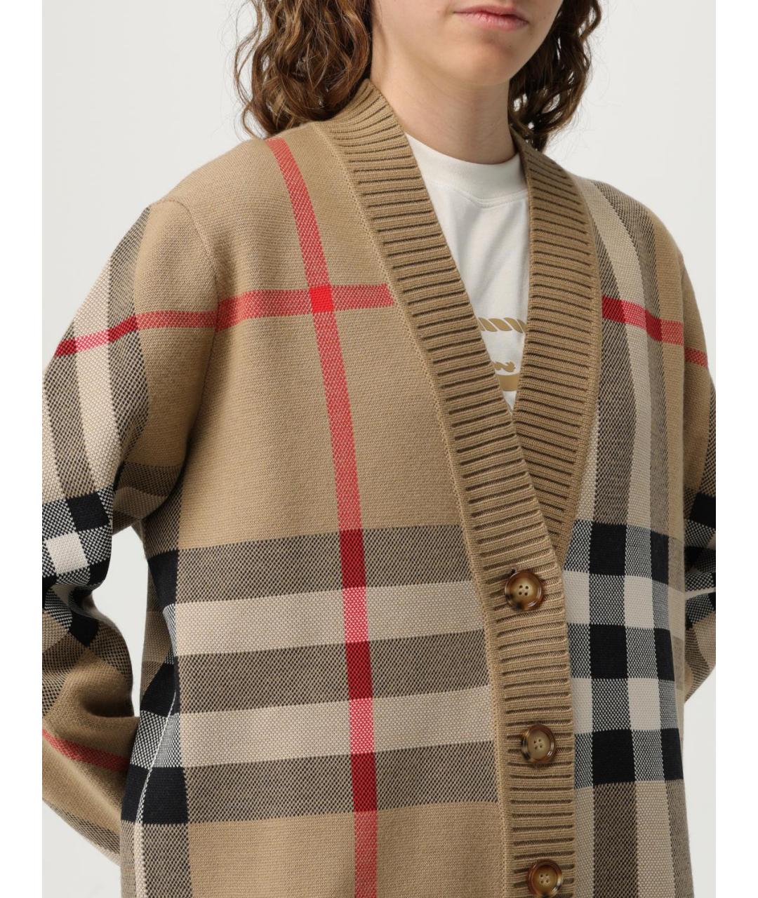 BURBERRY Бежевый джемпер / свитер, фото 6