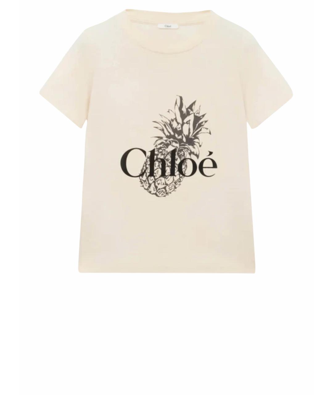 CHLOE Бежевая футболка, фото 1