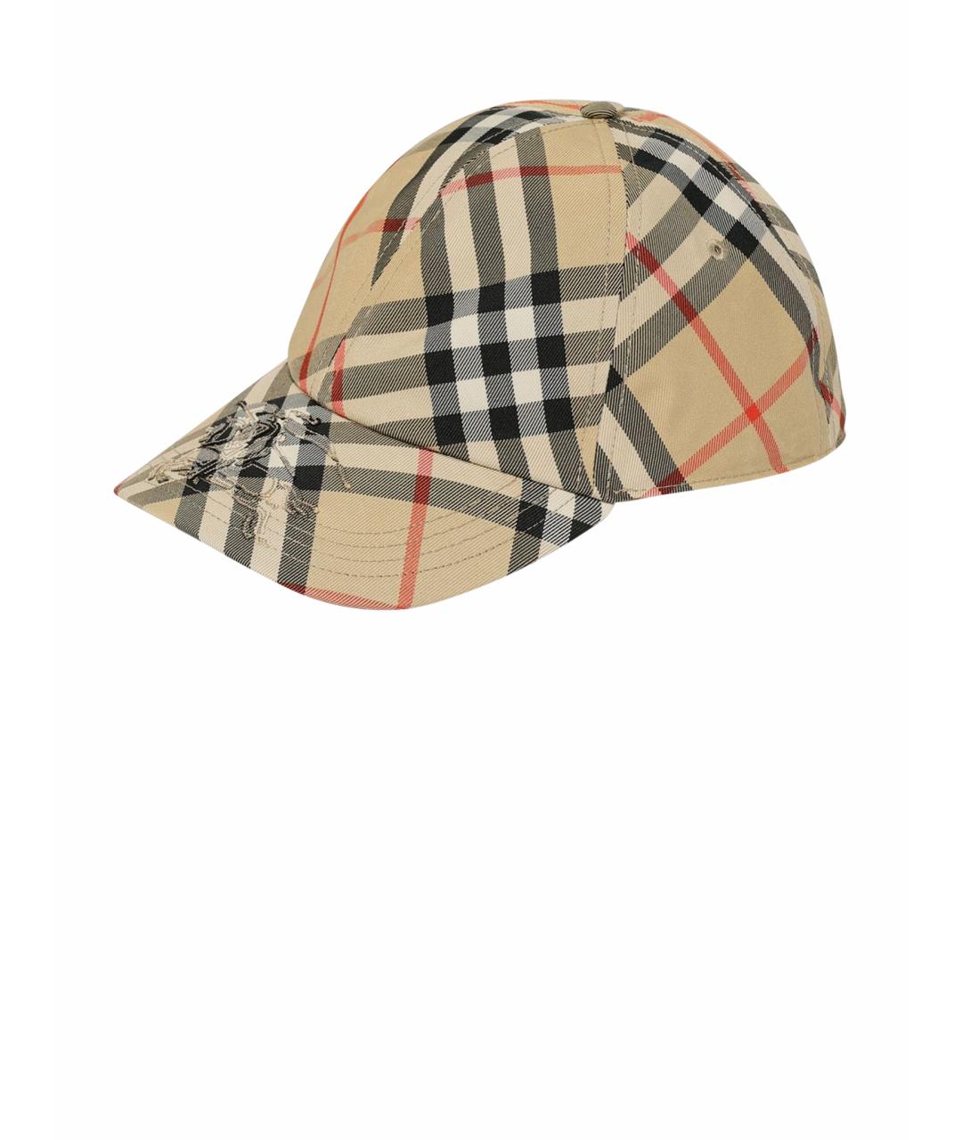 BURBERRY Бежевая хлопковая кепка/бейсболка, фото 5