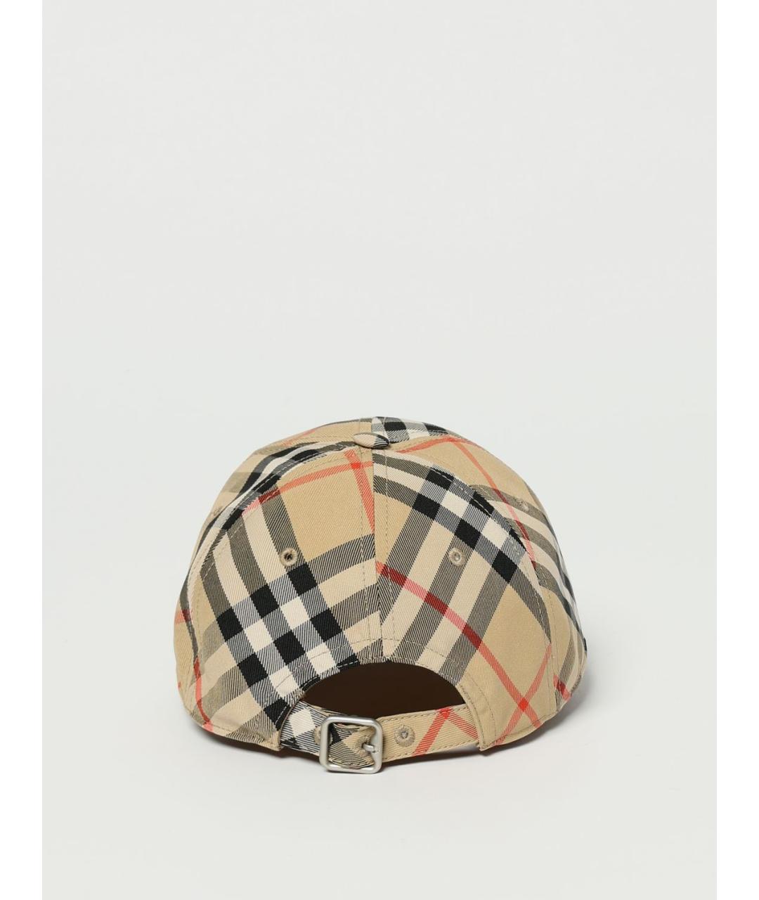 BURBERRY Бежевая хлопковая кепка/бейсболка, фото 4