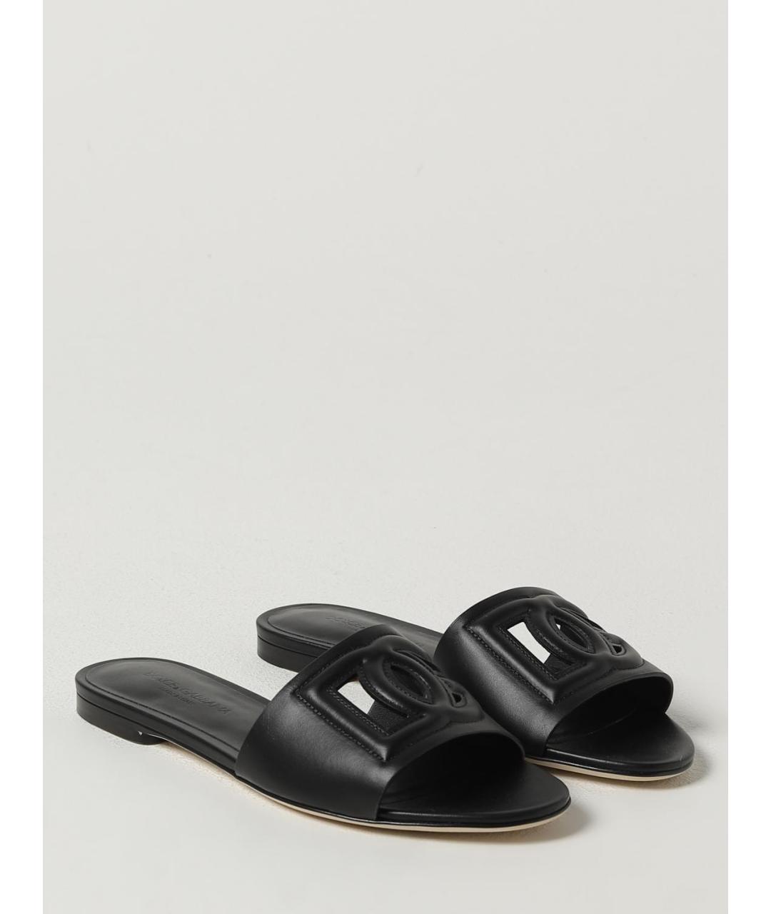 DOLCE&GABBANA Черные мюли, фото 2