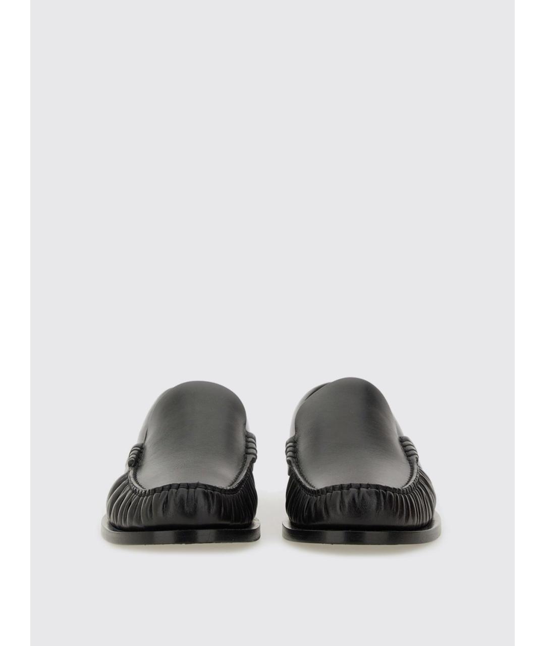 SAINT LAURENT Черные кожаные лоферы, фото 4