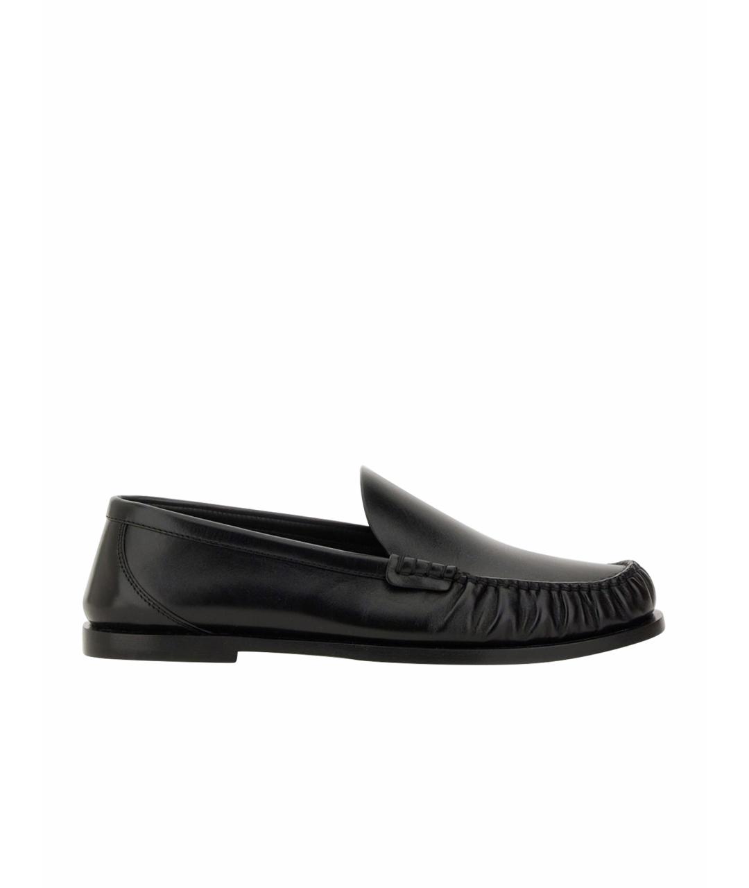 SAINT LAURENT Черные кожаные лоферы, фото 1