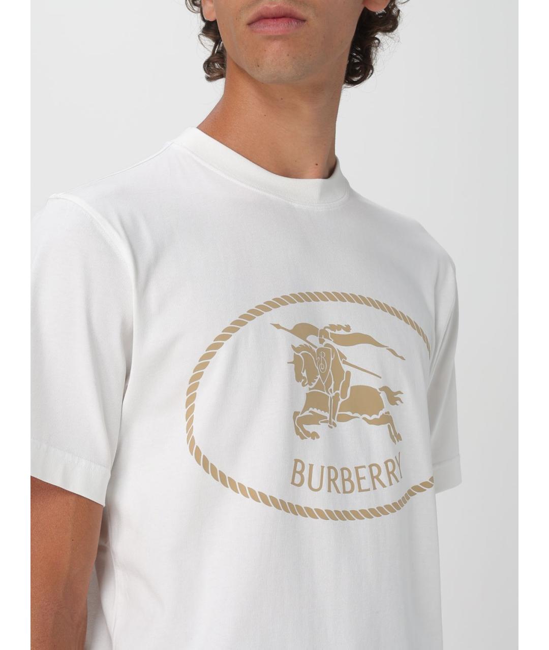 BURBERRY Белая футболка, фото 6