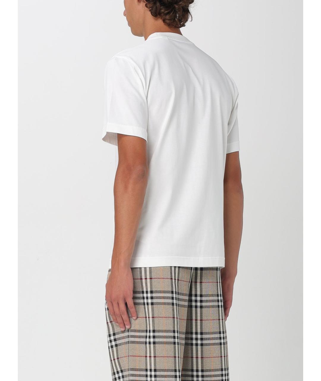 BURBERRY Белая футболка, фото 4
