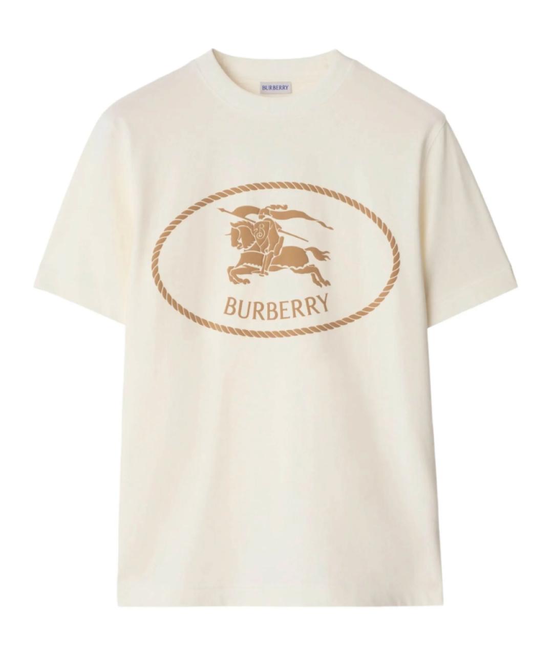 BURBERRY Белая футболка, фото 1