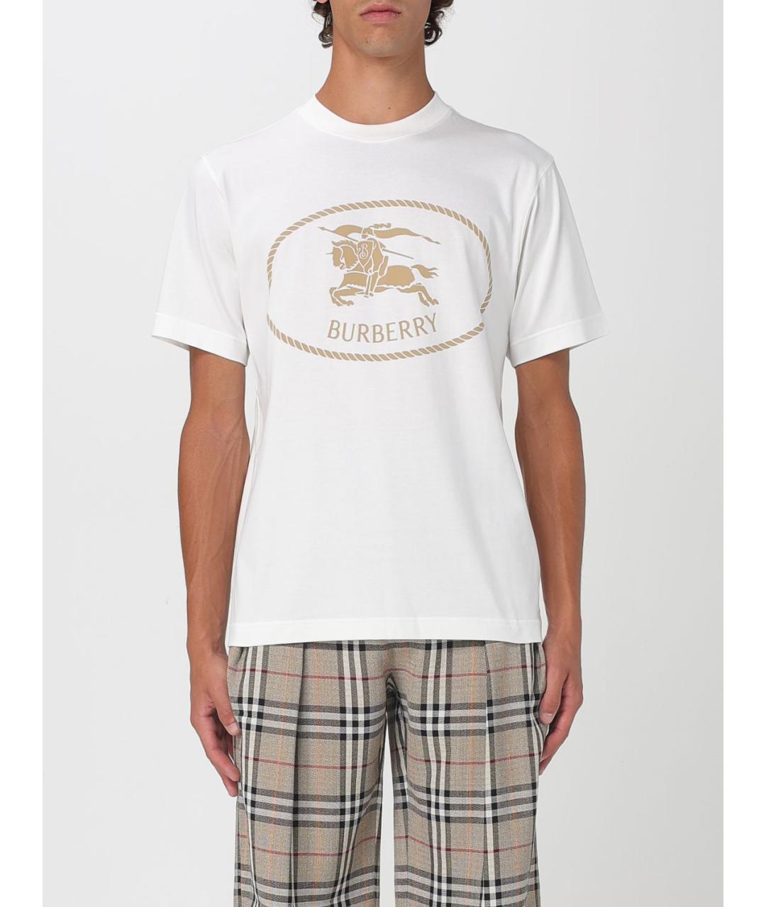 BURBERRY Белая футболка, фото 2