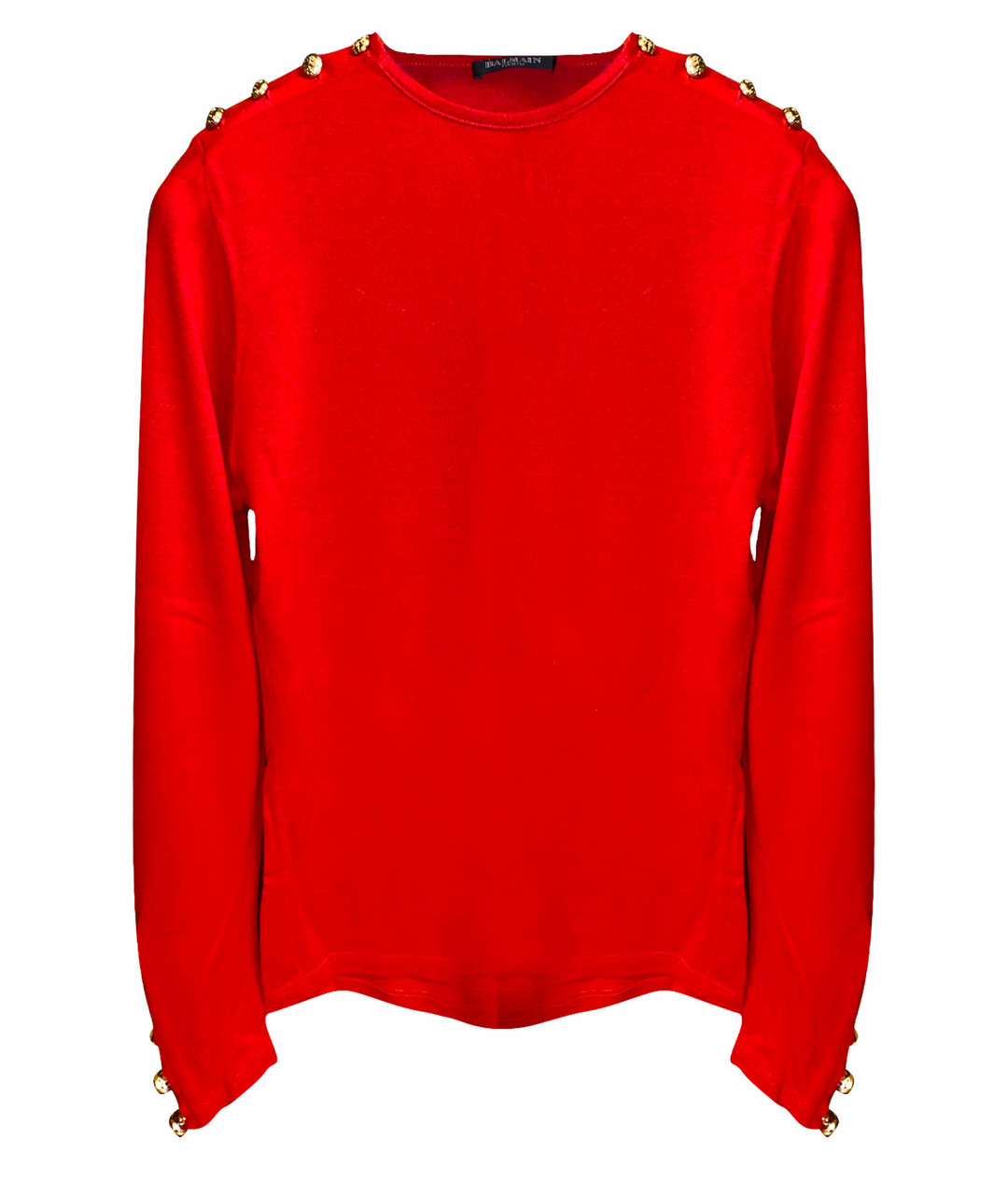 BALMAIN Красный кашемировый джемпер / свитер, фото 1
