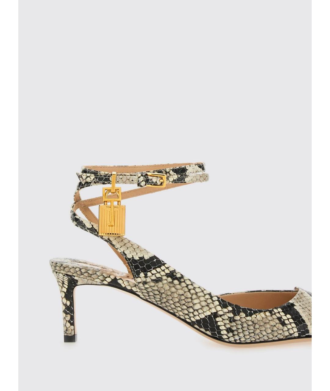 TOM FORD Мульти туфли из экзотической кожи, фото 4