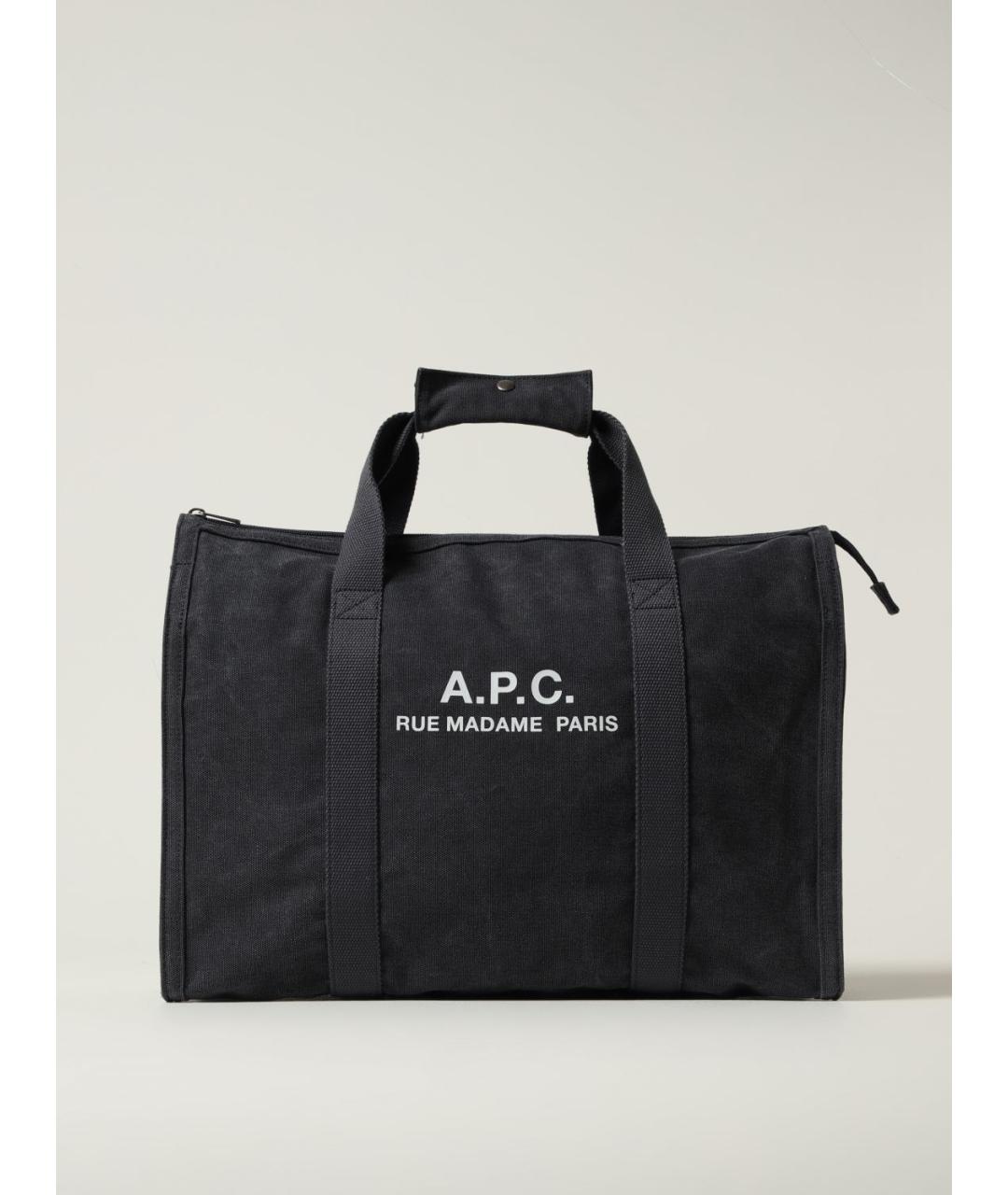 A.P.C. Синяя тканевая дорожная/спортивная сумка, фото 4