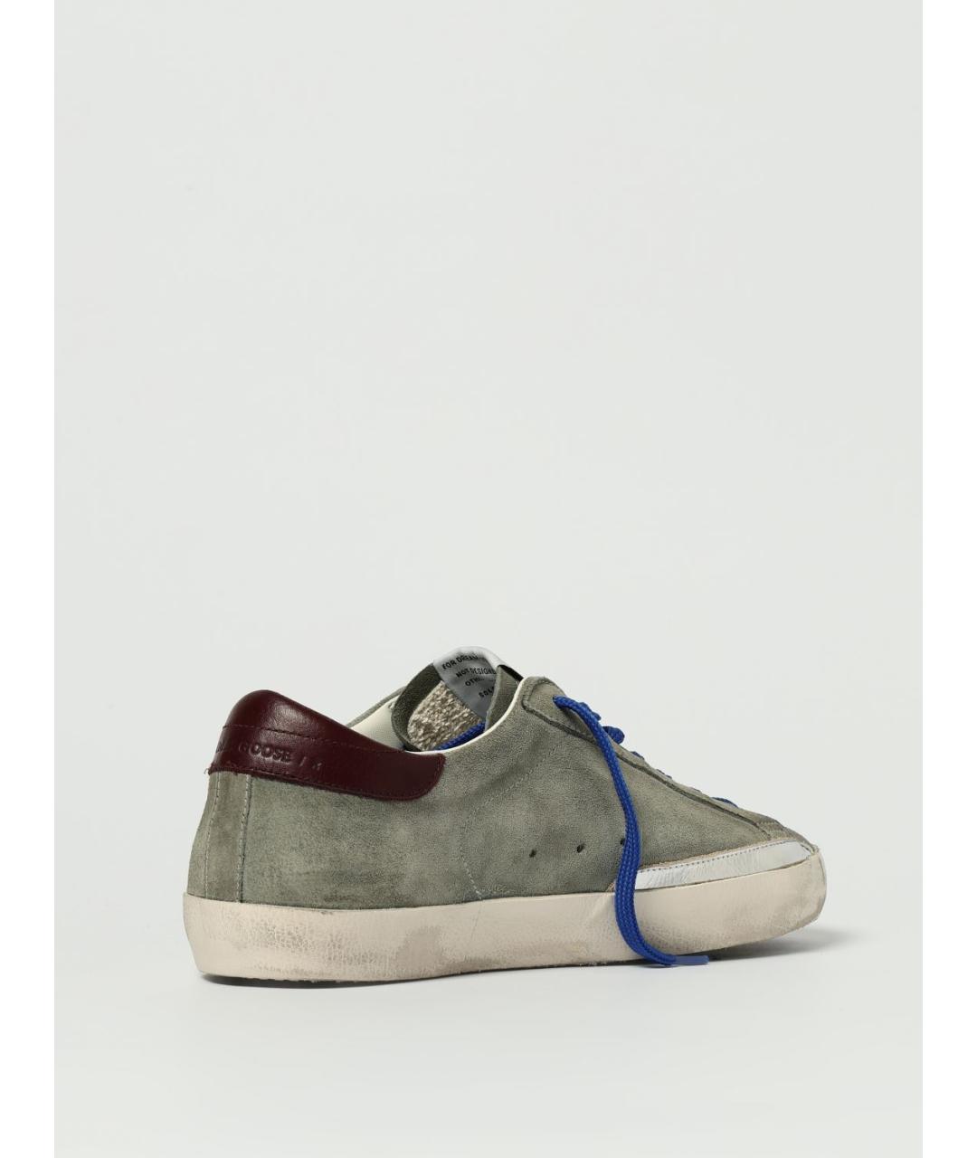 GOLDEN GOOSE DELUXE BRAND Зеленые низкие кроссовки / кеды, фото 3