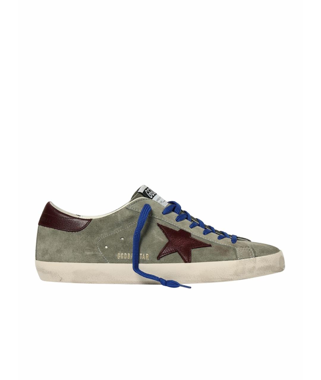 GOLDEN GOOSE DELUXE BRAND Зеленые низкие кроссовки / кеды, фото 1