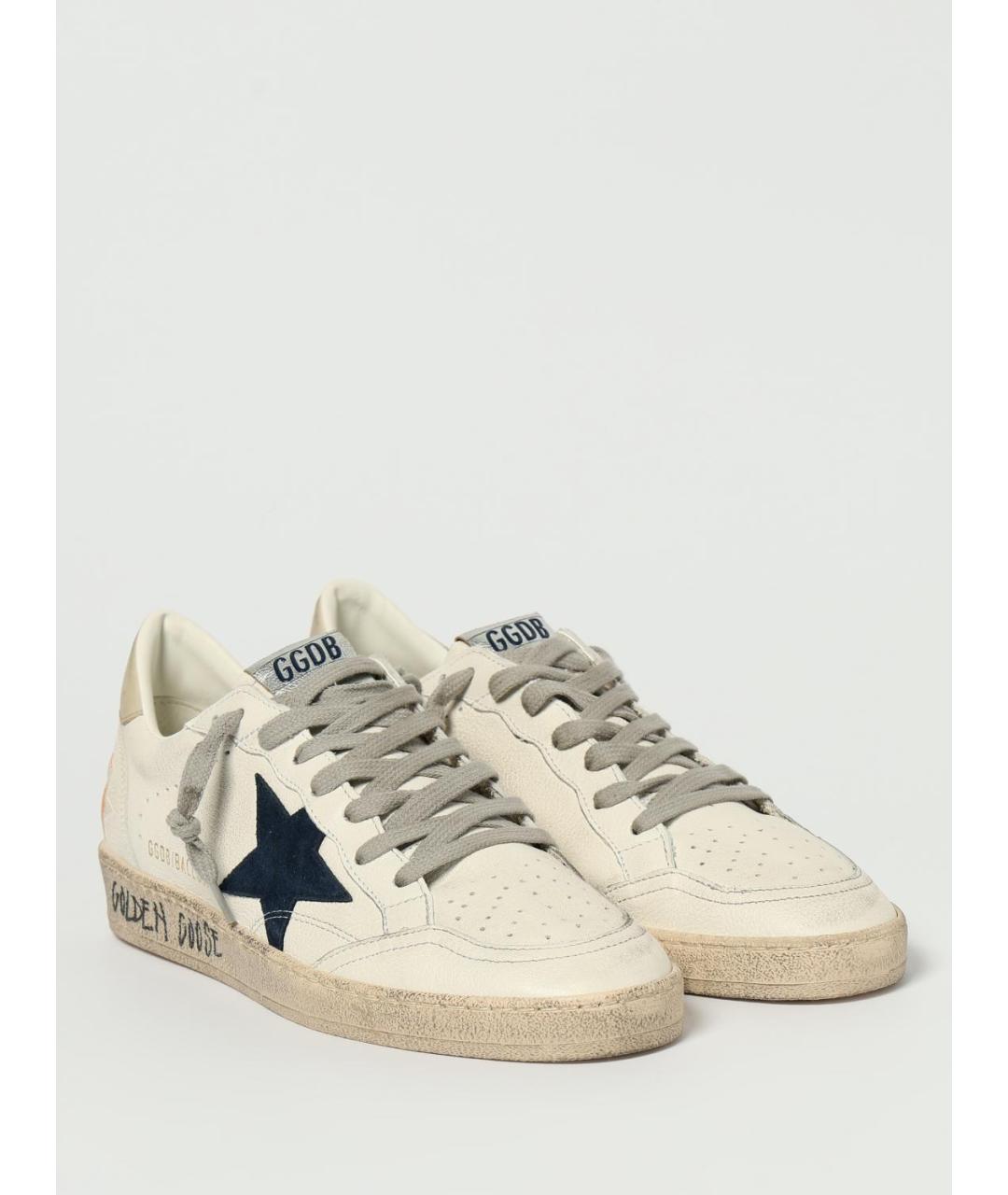 GOLDEN GOOSE DELUXE BRAND Белые низкие кроссовки / кеды, фото 2
