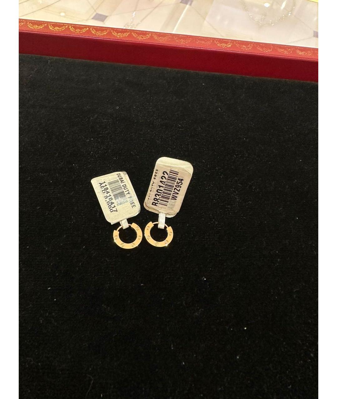CARTIER Золотые серьги из розового золота, фото 5