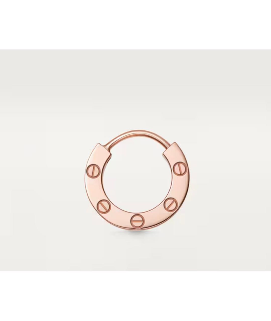 CARTIER Золотые серьги из розового золота, фото 2